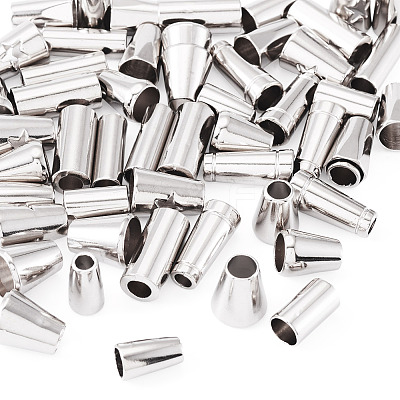 54Pcs 9 Styles Alloy Cord End FIND-TA0008-08-1