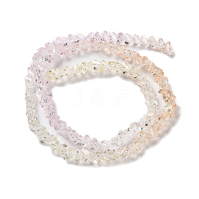 Transparent Glass Bead Strands GLAA-H023-03H-1