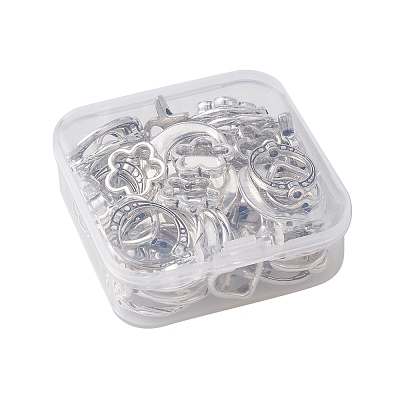 60Pcs 6 Style Alloy Bead Frame FIND-FS0001-73-1