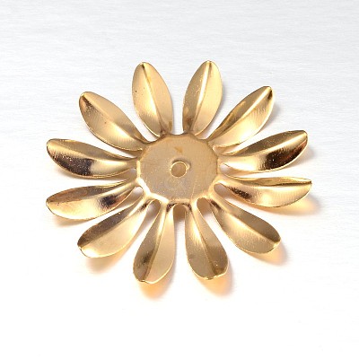 Multi-Petal Flower Iron Bead Caps IFIN-N3296-02-1