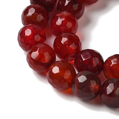 Dyed & Heated Natural Dragon Veins Agate Beads Strands G-P539-A01-25-1