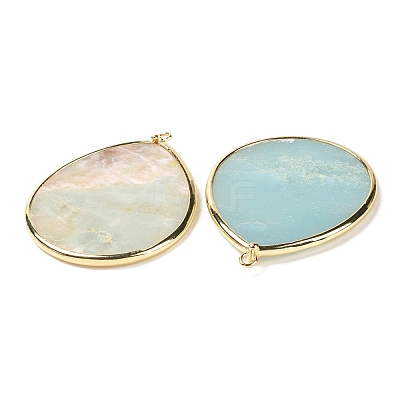 Natural Amazonite Pendants G-E526-01B-1