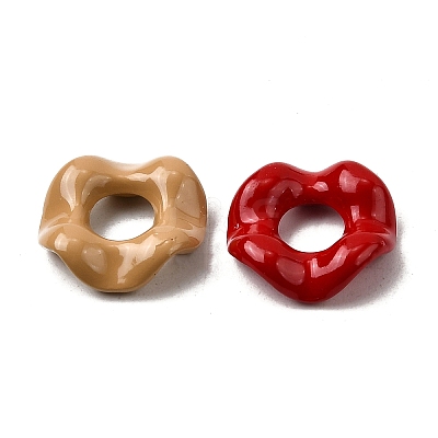 Baking Paint Alloy Enamel European Beads FIND-G092-08-1
