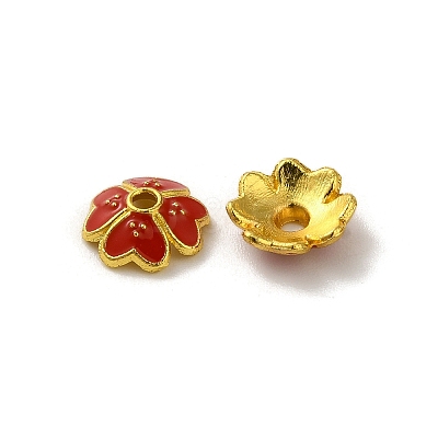 Alloy Enamel Beads Caps FIND-G074-02C-1