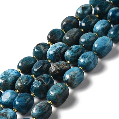 Natural Apatite Beads Strands G-B028-B09-1