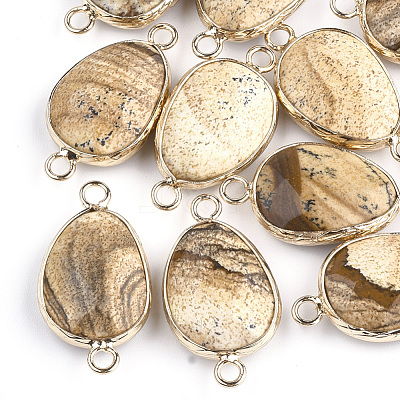 Natural Picture Jasper Links connectors G-S344-02I-1