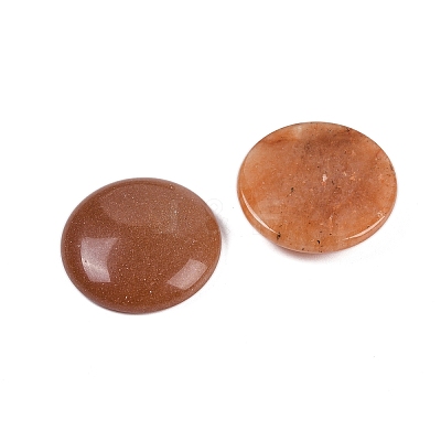 Natural Red Aventurine Cabochons G-H1596-FR-25mm-30-1