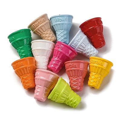 Baking Paint Opaque Acrylic Beads MACR-F080-16-1