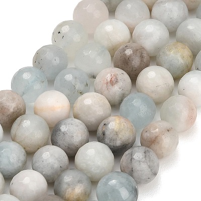 Natural Aquamarine Beads Strands LS-GG-CBA7BB7-A01-8mm-1