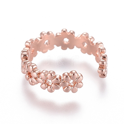 Adjustable Brass Toe Rings RJEW-EE0002-12RG-1