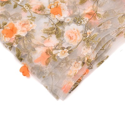 Polyester Organza Fabric DIY-WH0259-91C-1