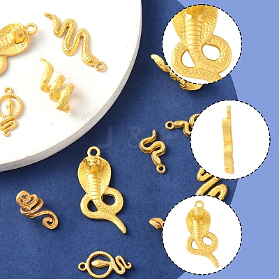 12Pcs 6 Styles Alloy Pendants FIND-FS0003-54-1