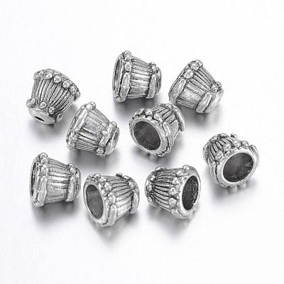 Tibetan Style Alloy Bead Caps X-LF0393Y-1