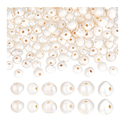 150Pcs 3 Styles Natural Cultured Freshwater Pearl Beads Strands PEAR-PH0001-35-1