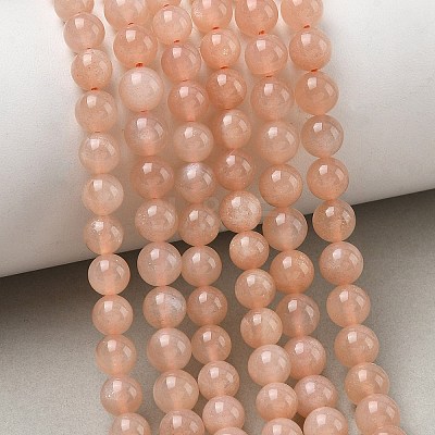Natural Orange Sunstone Beads Strands G-D0013-76A-1