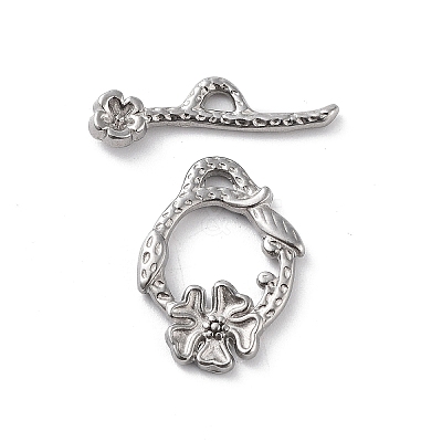 Non-Tarnish 304 Stainless Steel Toggle Clasps STAS-A092-02P-1