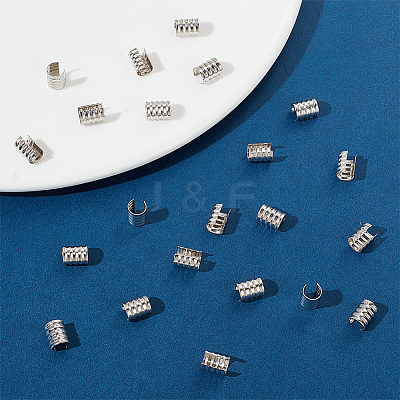 200Pcs Iron Folding Crimp Ends IFIN-GA0001-50A-1