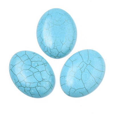 Synthetic Turquoise Cabochons X-TURQ-S291-01G-01-1