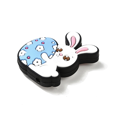 Easter Themed Silicone Focal Beads SIL-L006-A04-1