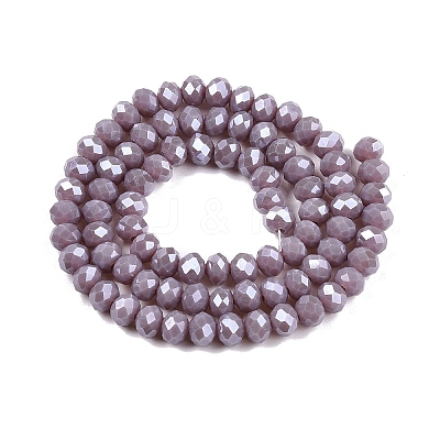 Electroplate Glass Beads Strands EGLA-A044-P6mm-A13-1