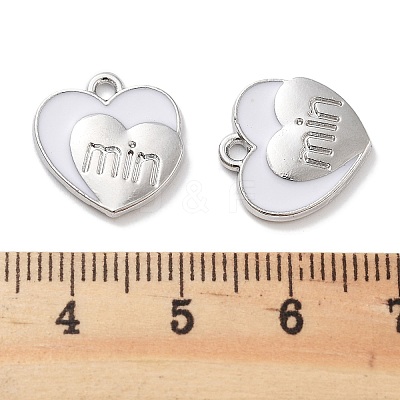 Rack Plating Alloy Enamel Pendants PALLOY-F311-10P-1