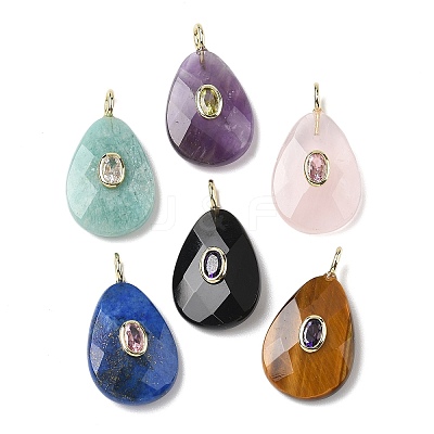 Natural Mixed Stone Pendants G-I391-04G-1