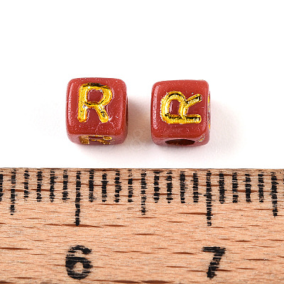 Plating Acrylic Beads OACR-N140-01I-R-1