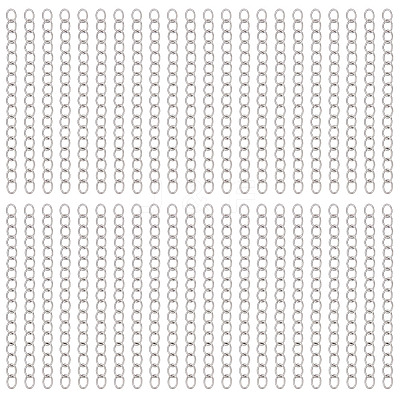 240Pcs 304 Stainless Steel Chain Extender STAS-ME0003-79-1