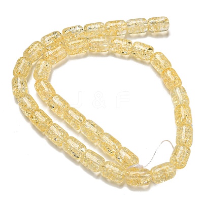Transparent Crackle Glass Beads Strands GLAA-NH0001-04C-1