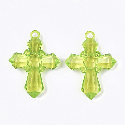 Transparent Acrylic Pendants TACR-S133-095-1