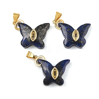 Dyed Natural Lapis Lazuli Pendants GG-CBA19F2-01G-09-1
