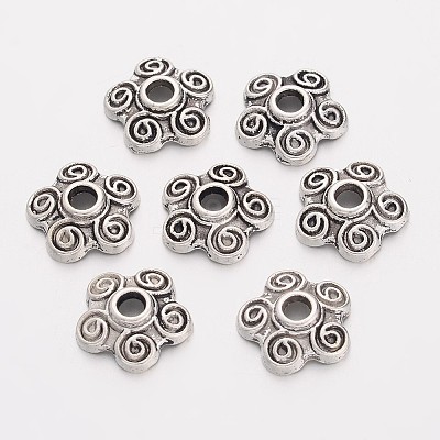 Tibetan Style Alloy Bead Caps LS-EA478Y-1