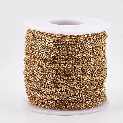 Ion Plating(IP) 304 Stainless Steel Cable Chains CHS-R002-0.5mm-G-1