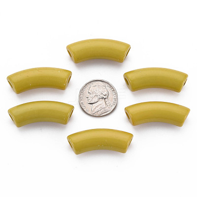 Opaque Acrylic Beads MACR-S372-001B-15-0850-1
