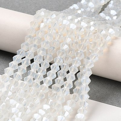 Imitation Jade Electroplate Glass Beads Strands LS-EGLA-A039-J6mm-A05-1