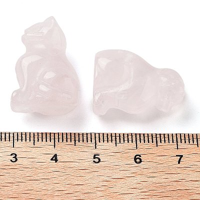 Natural Rose Quartz Carved Figurines DJEW-L023-B22-1