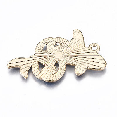 Eco-Friendly Alloy Enamel Pendants ENAM-Q437-032-NR-1
