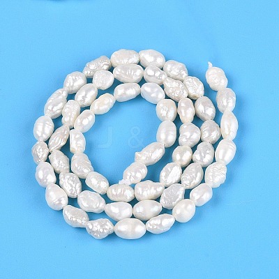 Natural Baroque Keshi Pearl Beads Strands PEAR-N031-01C-1
