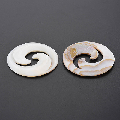 Natural Freshwater Shell Cabochons SHEL-S276-157-1