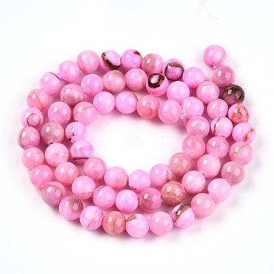 Natural Persian Jade Beads Strands G-A255-A02-01G-1