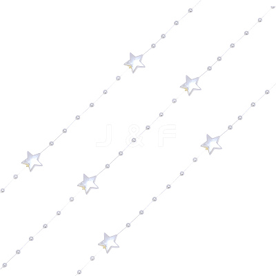 Handmade ABS Plastic Beaded Chains X-CHC-CJC0001-08A-1