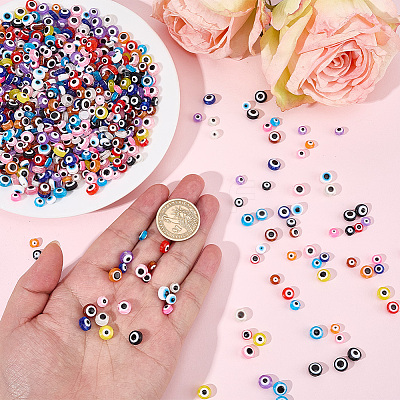 860Pcs 23 Colors Resin Beads RESI-SP0001-60-1