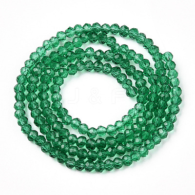 Transparent Glass Beads Strands GLAA-R135-2mm-13-1