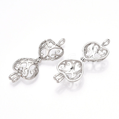 Brass Locket Pendants PALLOY-S094-43P-01-1