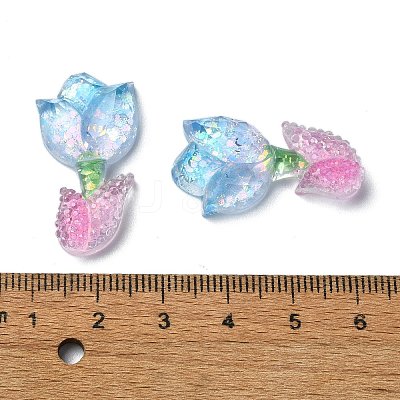 Transparent Epoxy Resin Decoden Cabochons X1-CRES-I030-16C-1