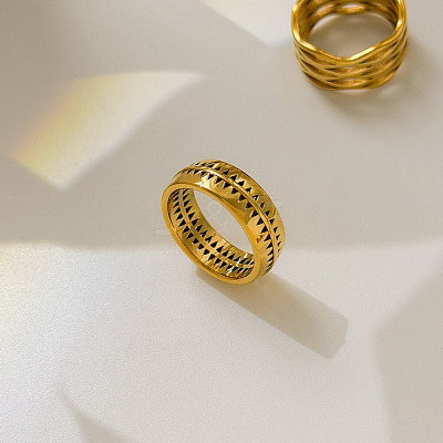 304 Stainless Steel Finger Rings WGBC30B-01-1