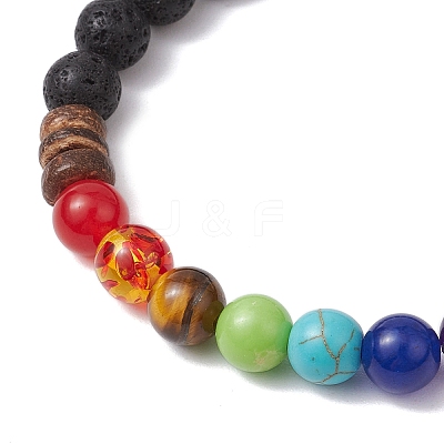 Natural Gemstone Beaded Bracelets for Women BJEW-JB11475-1