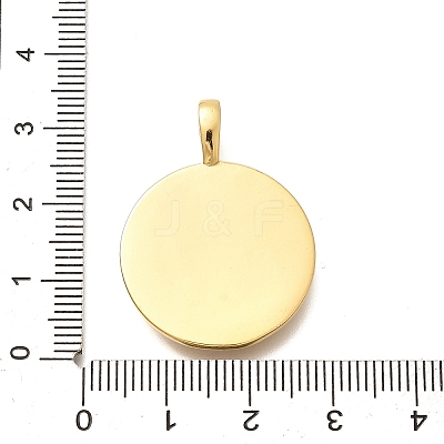 Rack Plating Brass Micro Pave Clear Cubic Zirconia Pendants with Shell KK-M309-42G-J-1