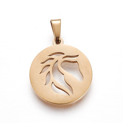 304 Stainless Steel Pendants STAS-P234-32G-1