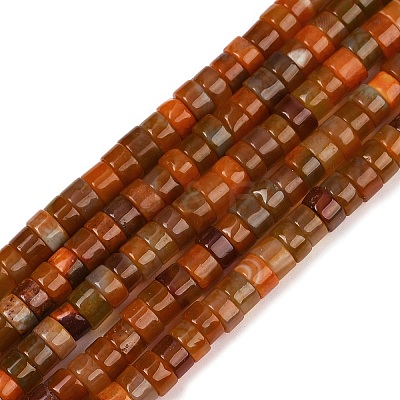 Dyed Natural Agate Beads Strands G-U030-B01-06-1